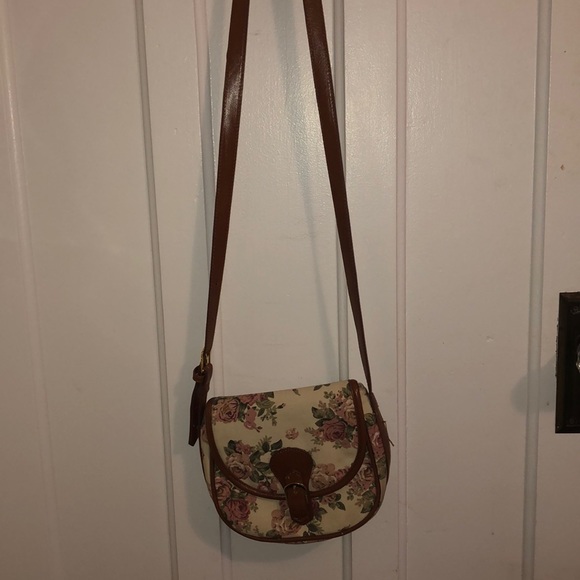 Vintage Floral vegan leather bag - Picture 2 of 5